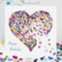 Mum Birthday Butterflly Heart Colouring In Card, thumbnail 7 of 12