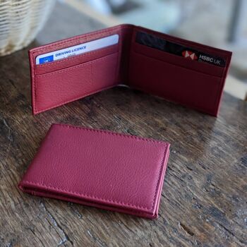 Personalised Men's Mini Leather Wallet, 11 of 12