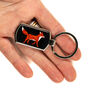 Red Fox Millefiori Handprinted Keyring, thumbnail 2 of 9