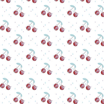 Premium Quality Disco Cherries Gift Wrapping Paper, 3 of 8