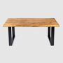 Rochester Solid Oak Dining Table With U Shaped Legs, thumbnail 2 of 4