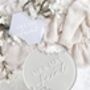 Personalised Pearl Wedding Cake Topper, thumbnail 2 of 5