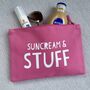 Suncream And Stuff Holiday Storage Pouch Bag, thumbnail 1 of 3