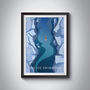 Go Ice Swimming Travel Poster Art Print, thumbnail 1 of 8