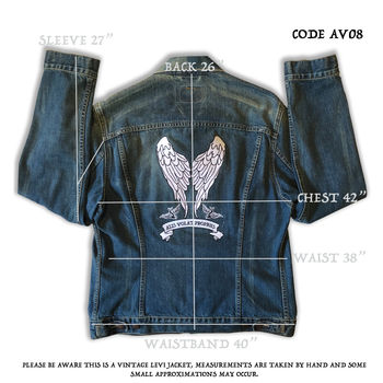 Vintage Jacket With Inspiring Latin Motto Embroidery, 10 of 12