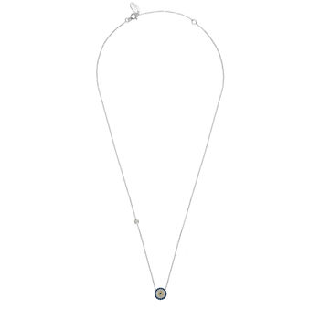 Evil Eye Plated Sterling Silver Necklace, 7 of 8