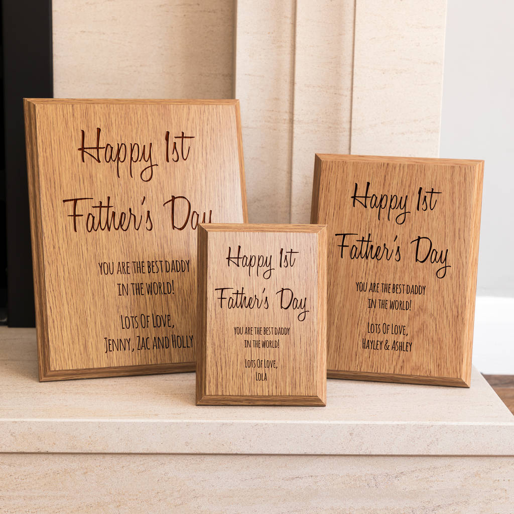My Pretty Little Gifts Personalised Wood Bottle Opener Happy Present for Dad 