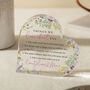 Personalised Floral Heart Acrylic Plaque, thumbnail 3 of 4