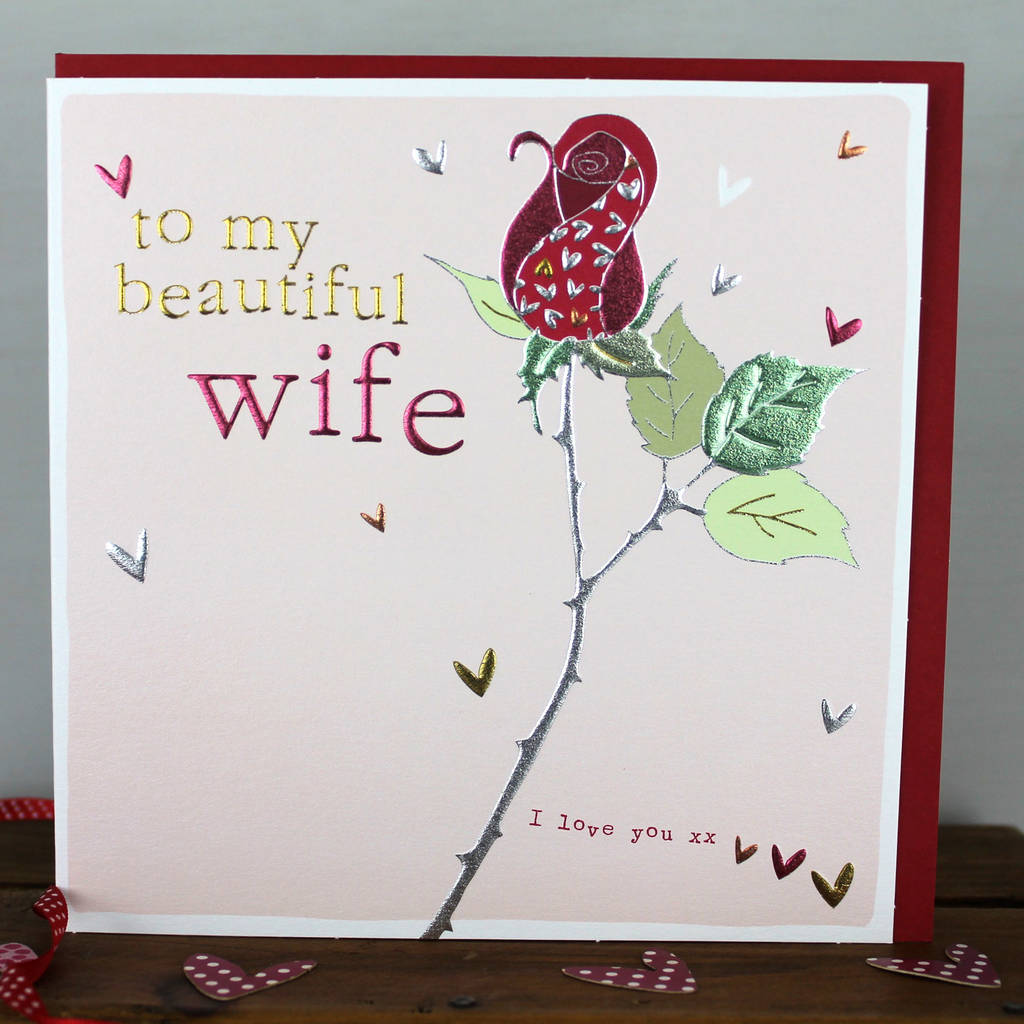 card for a wife by molly mae | notonthehighstreet.com