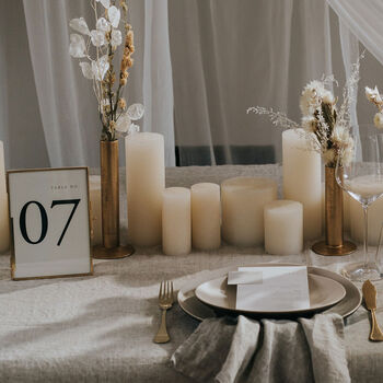 Gold Table Numbers, 3 of 3