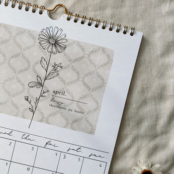 2025 Birth Flowers Calendar, 3 of 9