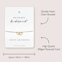 Cute Heart Will You Be My Bridesmaid Bridal Proposal Bracelet, thumbnail 7 of 12