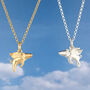 Flying Pig Necklace, Sterling Silver Or Gold Plated, thumbnail 1 of 12