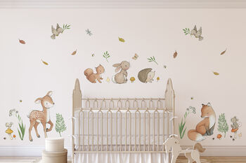 Children's Woodland Animals Wall Decal Stickers, 4 of 11