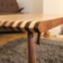 Large Humbug Coffee Table Handcrafted Ash And Walnut, thumbnail 2 of 5