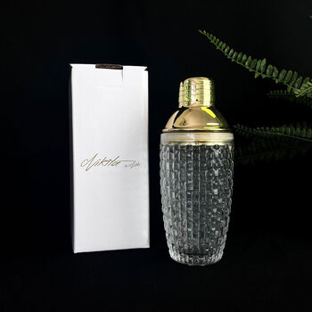 Luxury Gold Glass Cocktail Shaker, 4 of 4