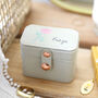 Personalised Colourful Birth Flower Mini Ring Box, thumbnail 4 of 12