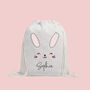 Personalised Easter Bunny Egg Hunt Bag, thumbnail 4 of 8