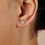 Knot Of Love Silver Earrings Gift For Bonus Daughter, thumbnail 3 of 5