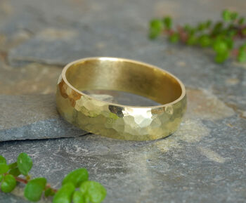 18 K Yellow Gold Wedding Ring, 6mm Wide UK Size T, 2 of 2