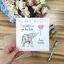 Personalised New Baby Elephant Card, thumbnail 2 of 3