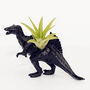 Hand Painted Green Dinosaur Plant Pot Gift For Him, thumbnail 3 of 4