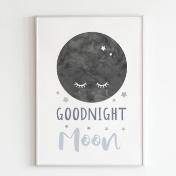 Goodnight Marble Moon Children's Nursery Print, 2 of 2