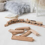 Personalised Birthday Wooden Train Set And Oval Track, thumbnail 2 of 7