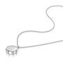 Men's Round Drum Urn Necklace 925 Sterling Silver, thumbnail 2 of 5