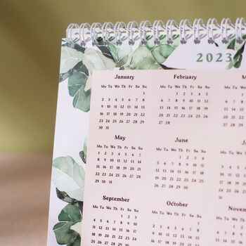 2023 Desk Calendar A5 | Tropical Greenery, 8 of 12