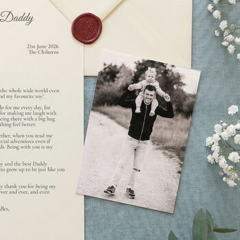 A Letter To My Daddy Personalised Keepsake From A Child, 11 of 12