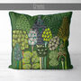 Serene Forest Greens, Mid Century Retro Style Cushion, thumbnail 5 of 8