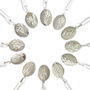 Sterling Silver Birth Flower Necklace, thumbnail 6 of 11