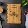 Personalised Eco Bamboo Floral Flamingo Notebook, thumbnail 4 of 6
