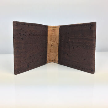 Sustainable Cork Card Holder Brown, 2 of 4