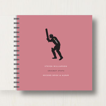 Personalised Cricket Lover's Memory Book Or Album, 9 of 11