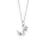 Origami Fox Necklace, Sterling Silver Or Gold Plated, thumbnail 7 of 12