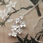 Sterling Silver Forget Me Not Bloom Necklace, thumbnail 4 of 6