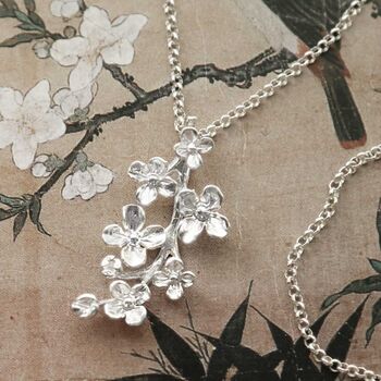 Sterling Silver Forget Me Not Bloom Necklace, 4 of 6