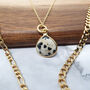 Gold Vermeil Plated Dalmatian March Birthstone Necklace, thumbnail 1 of 5