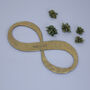 8th Anniversary Gift Bronze Infinity Sculpture, thumbnail 4 of 8
