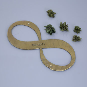 8th Anniversary Gift Bronze Infinity Sculpture, 4 of 8