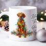 Personalised Vizsla In Christmas Lights, thumbnail 9 of 9