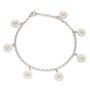 Daisy Bracelet In Solid Silver And 18ct Gold, thumbnail 2 of 4