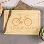 Personalised Bike Chopping Board Gift For New Home, thumbnail 3 of 4