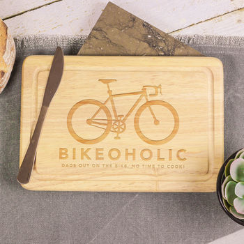 Personalised Bike Chopping Board Gift For New Home, 3 of 4