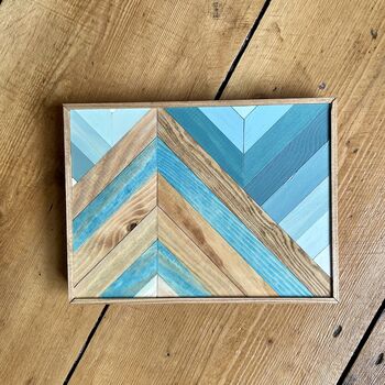 Abstract Colourful Wooden Mountain Mosaic, 7 of 12