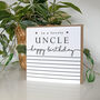 Simply Stripey Uncle Birthday Card, thumbnail 2 of 3