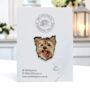 Yorkshire Terrier Enamel Pin Badge, Yorkie Dog Breed Brooch, Gift For Dog Lovers, Pet Loss Gift, thumbnail 1 of 9