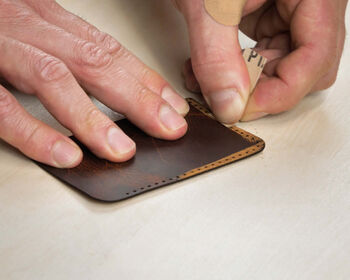Personalised Leather Card Holder Kit Be The Maker, 2 of 9